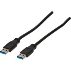 M-CAB USB-kabel 3m Sort